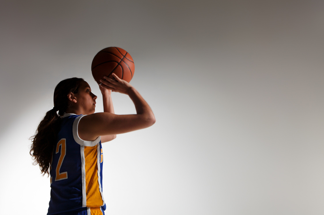 Shooting Basketball